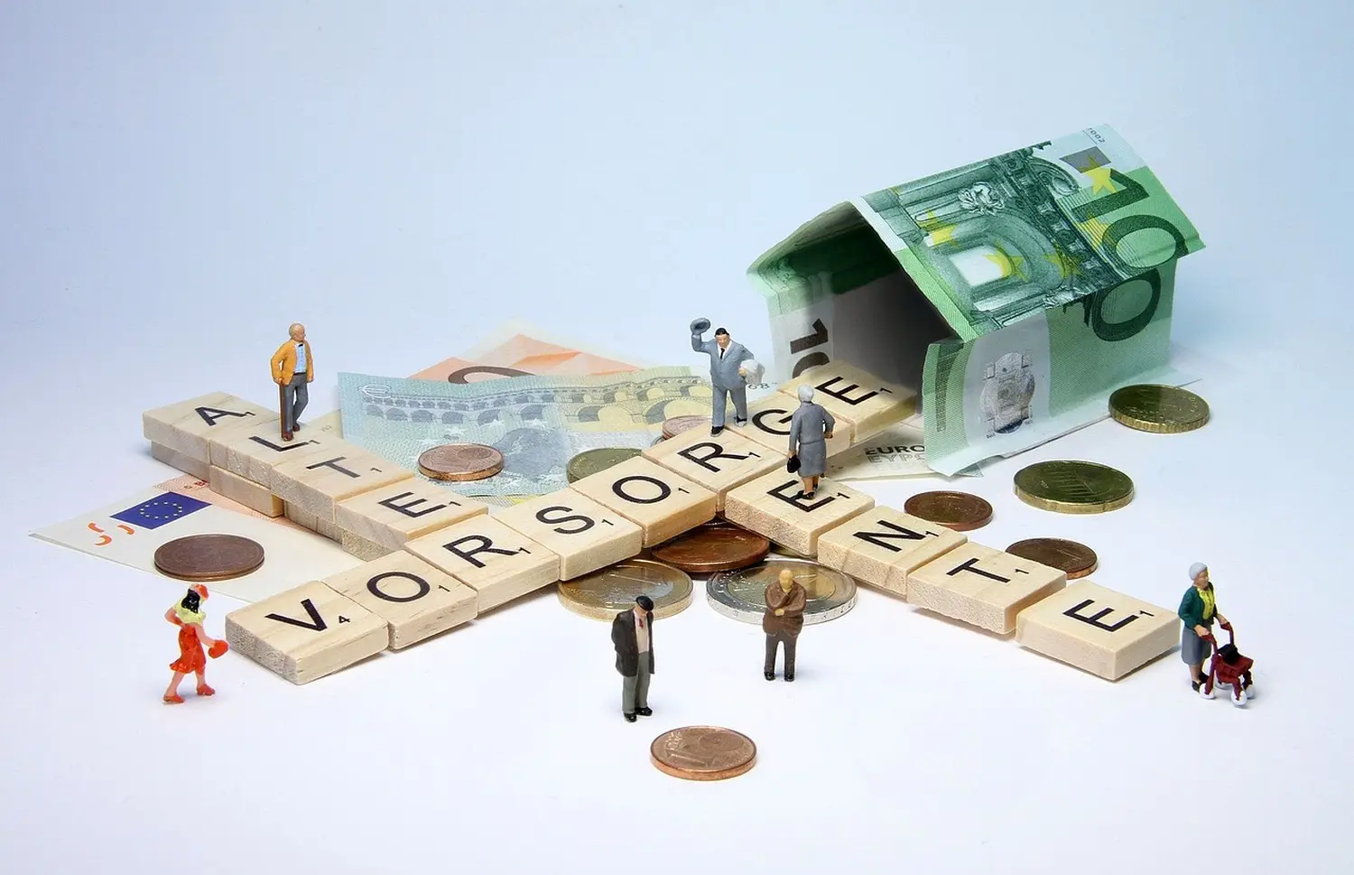 Rätsel mit dem Geld von Versicherungsmakler